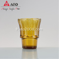 Amber Fish Shape Water Juice Glass tasse en verre